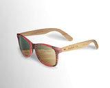 100% POLARIZED WAYFARER BAMBOO FLOATING SUNGLASSES