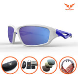 Polarized Sports Sunglasses for Men and Women, Fishing Baseball Golf Running Cycling Camping and Hiking Glasses V1701