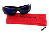 Men Sport Wrap Around Sunglasses Driving Motocycle Sport Golf Eyewear