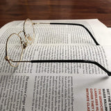 Modern Geometric Metal Alloy Slim Frame Clear Lens Hexagonal Prescription Glasses