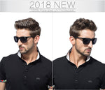 Men's Retro Driving Polarized Wayfarer Sunglasses Al-Mg Metal Frame Ultra Light