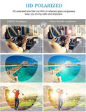 Chic Retro Polarized Sunglasses for Women MenDesigner Sunglasses with Case100% UV400 Protection