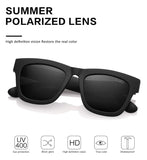 Wayfarer Polarized Sunglasses Men Women 58mm Len Plastic Frame