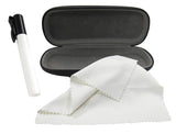 Eyeglasses Case Set, Includes Case, Cleaner Spray, and Microfiber Cloth