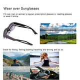 Over Glasses Sunglasses Fit over Prescription Glasses for Women & Men with Polarized Mirrored Lens