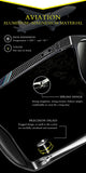 Men's Driving Polarized Wayfarer Sunglasses Al-Mg Metal Frame Ultra Light