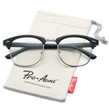 Retro Clubmaster Clear Lens Glasses Classic Vintage Unisex Eyeglasses
