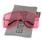 OVERSIZED VINTAGE RETRO Huge Big MASK SHIELD Half Face Owen Style SUNGLASSES
