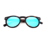 Tarifa Round Sunglasses with Polarized Mirrored Lenses