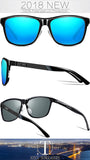 Men's Driving Polarized Wayfarer Sunglasses Al-Mg Metal Frame Ultra Light