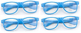 Neon Color 80's Retro Classic Party Nerd Clear Lens Glasses