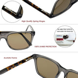 Vintage Polarized Sunglasses for Men Wayfarer Anti-Reflective UV400