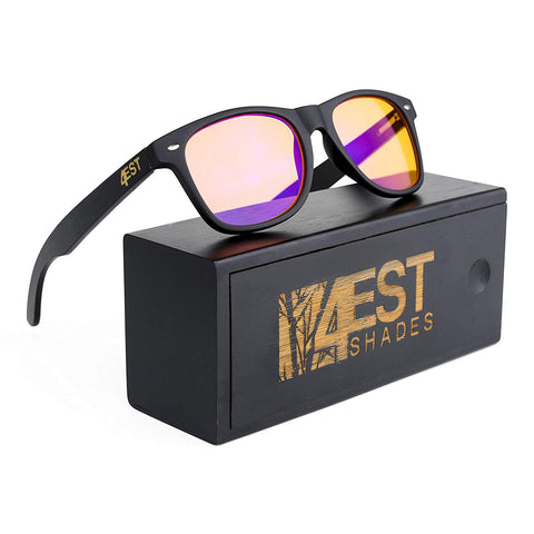 Blue Light Blocking Glasses -Anti-Eyestrain Computer, Gaming Eyewear -Improve Sleep