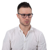 Kirka Men Optical Eyewear Non-prescription Eyeglasses Frame with Clear Lenses 52 mm