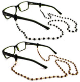 Czech Beads & Chains, Eyeglass Retainer, Assortment(1), 2pk mix, w/Cloth & Screwdriver