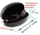 Premium Extra Large Sunglasses Case | 100% | Hard | Sturdy | Protective | For Men and Women | Many colors