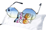 V3141-vp Octagon geometric color lens metal Sunglasses