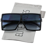 Oversized Exaggerated Flat Top Huge SHIELD Square Sunglasses Colorful Lenses Fashion Sunglasses