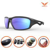 Polarized Sports Sunglasses for Men and Women, Fishing Baseball Golf Running Cycling Camping and Hiking Glasses V1701