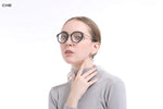 Vintage Inspired Clear Lens Round Horned Rim reading glasses Superlight