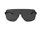 Unisex Pinhole Oversized Metal Flat Faced Fashionable Aviator Glasses