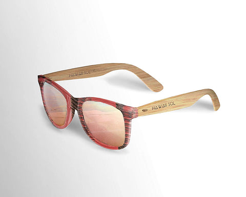 100% POLARIZED WAYFARER BAMBOO FLOATING SUNGLASSES