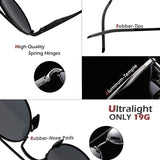 Round Retro Polarized Sunglasses for Men Women Unisex Wayfarer TAC Lens Alloy Frame UV400 Anti-Reflective Steampunk