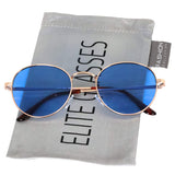 Small Round Vintage Retro Mirror Lenses Classic Sunglasses for Men and Women