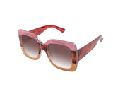 Square Oversized sunglasses for women multi tinted thick frame