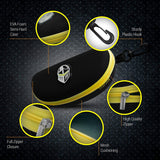 Semi Hard EVA Large Glasses Case with Hanging Hook 5 IN 1 Set for Sports Sunglasses