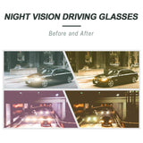 Night Vision Fit Over Glasses by Ideal Eyewear, Yellow Lens Polarized Night Driving Glasses