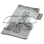 Aviator Poshe Oceanic Lens Twirl Metal Design Frames Sunglasses