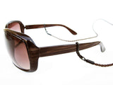 Leather Eyewear Retainer, Sunglasses Holder Strap - Unisex (Brown)