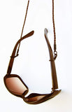 Leather Eyewear Retainer, Sunglasses Holder Strap - Unisex (Brown)