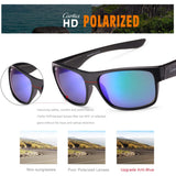 Polarized Sunglasses for Mens Driving Fishing Golf TR90 Lightweight Frame
