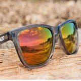 Grey Flex Frame Polarized Sunglasses - Swiss TR90 Thermoplastic -