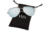 - Aviator sunglasses Mirrored flat lens | Oversized, Polarized For Women and Men UV400