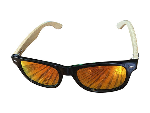 Unisex Dapper Wooden Arm Sunglasses Polarized with UV 400 protection