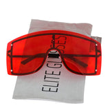 OVERSIZED VINTAGE RETRO Huge Big MASK SHIELD Half Face Owen Style SUNGLASSES