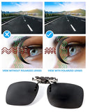 Clip on Polarized Sunglasses Plus Night Vision Flip up Anti reflective Anti Glare UV-400 To Wear Over Prescription Glasses