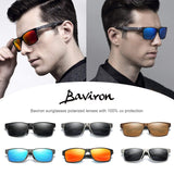 Polarized Sunglasses Men Wayfarer Driving Square Carbon Fiber Al-Mg Metal Frame with Case