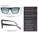 Classic Wayfarer Style Polarized Acetate Sunglasses for Men and Women 2145