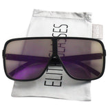 Oversized Exaggerated Flat Top Huge SHIELD Square Sunglasses Colorful Lenses Fashion Sunglasses