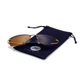 Polarized Spring Hinges Metal Predator Sunglasses UV400 60mm