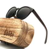 Mens Clubmaster Sunglasses Semi Rimless Wooden Sunglasses Polarized in Original Boxes