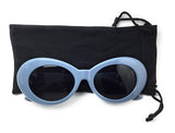 Clout Goggles Bold Oval Retro Mod Vintage Kurt Cobain Glasses-Sunglasses for Men or Women