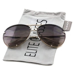Aviator Poshe Oceanic Lens Twirl Metal Design Frames Sunglasses