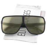 Oversized Exaggerated Flat Top Huge SHIELD Square Sunglasses Colorful Lenses Fashion Sunglasses
