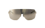 Unisex Pinhole Oversized Metal Flat Faced Fashionable Aviator Glasses