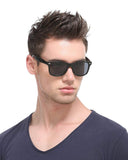 Classic Square Retro Mirrored Lens Polarized Designer Sunglasses